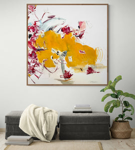 Something Yellow |  48 x 48  | Original Oil Painting