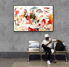 Load image into Gallery viewer, Cafe | 72 x 48 - Giclee Fine Canvas Print